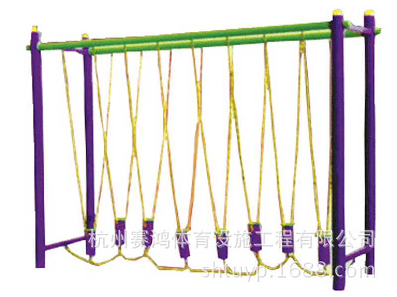 健身路徑吊樁浪橋提高身體平衡能力協調能力公園小區戶外健身器材